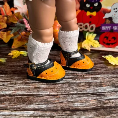 Halloween Leather Doll Shoes for Moppets Meadow Dolls, Miniature Doll Accessories — photo 6
