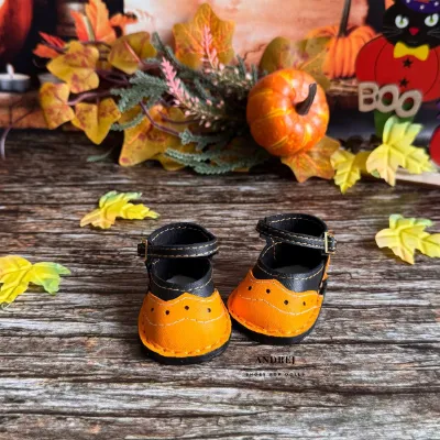 Halloween Leather Doll Shoes for Moppets Meadow Dolls, Miniature Doll Accessories — photo 5