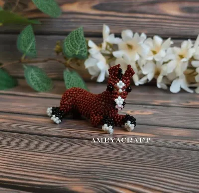 Handcrafted Beaded horse Figurine — photo 5